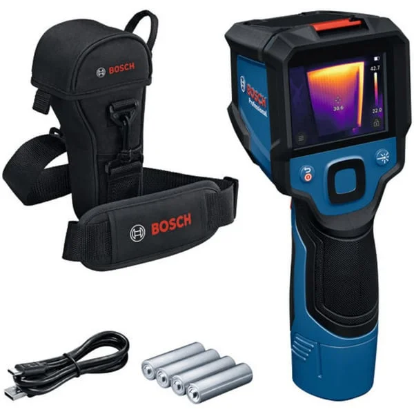 Bosch Professional Akku-Wärmebildkamera GTC 12V-450-13 Professional, Thermodetektor (blau/schwarz, ohne Akku und Ladegerät, in Werkzeugtasche)