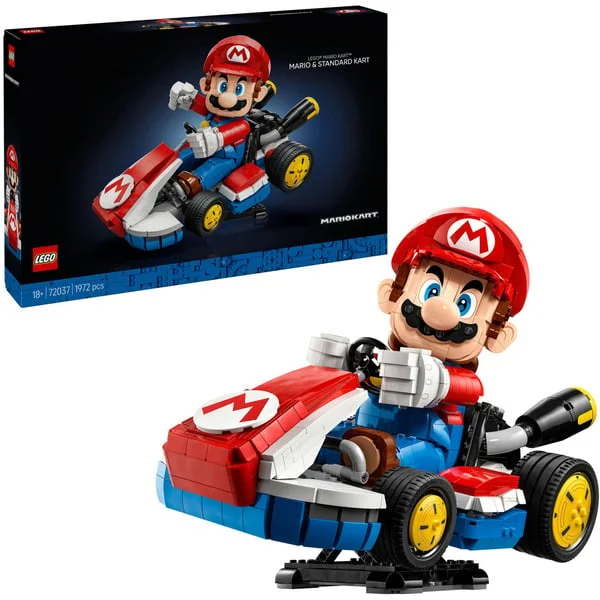 LEGO 72037 Super Mario Mario Kart: Mario & Standard-Kart, Konstruktionsspielzeug