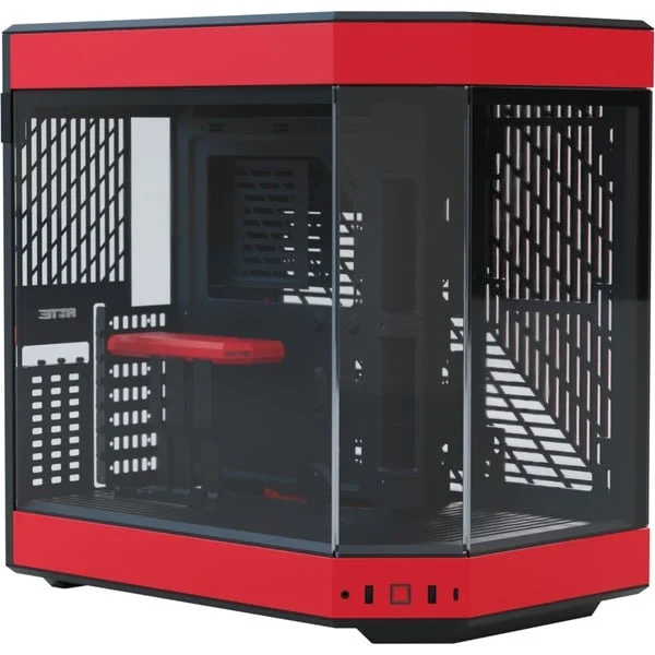 HYTE Y60, Tower-Gehäuse (rot/schwarz, Tempered Glass)