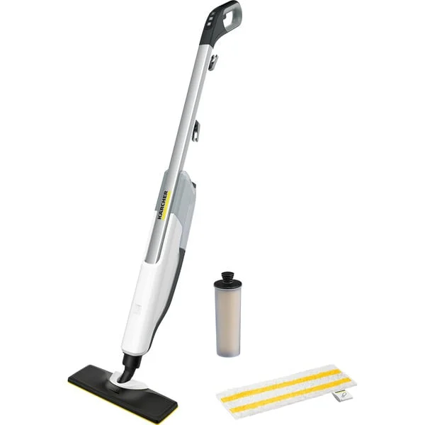 Kärcher SC 2 Upright EasyFix, Dampfreiniger (weiß, 1.600 Watt, mit Bodenreinigungsset EasyFix)