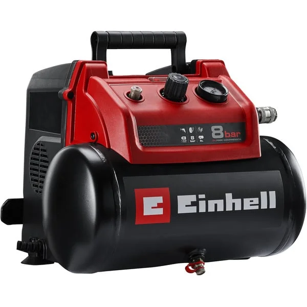 EINHELL Kompressor TC-AC 190/6/8 OF (rot/schwarz, 1.200 Watt)