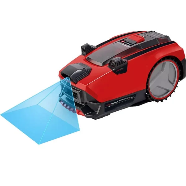 EINHELL Power X-Change Mähroboter FREELEXO CAM PLUS 600 (rot/schwarz, Li-Ion Akku Plus 4,0Ah, Kamera + Sensor)