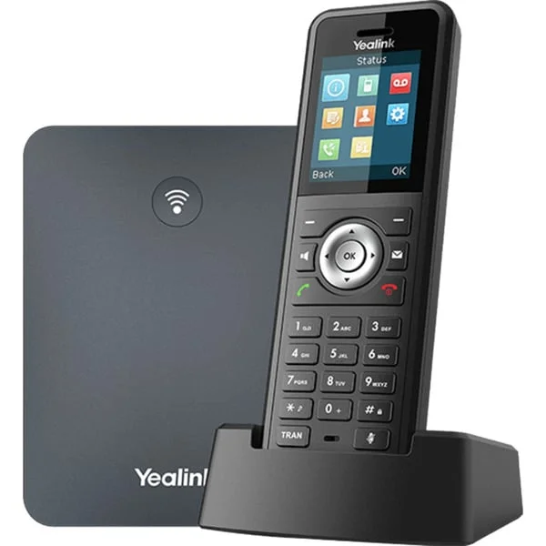 Yealink W79P, VoIP-Telefon (schwarz, Basisstation mit Mobilteil)