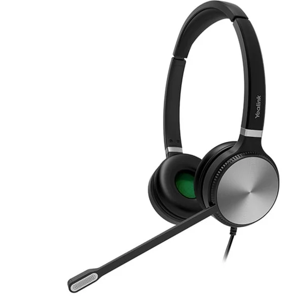 Yealink YHS36 Dual, Headset (schwarz/silber, Lederohrpolster)