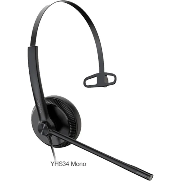 Yealink YHS34 Mono, Headset (schwarz, Lederohrpolster)