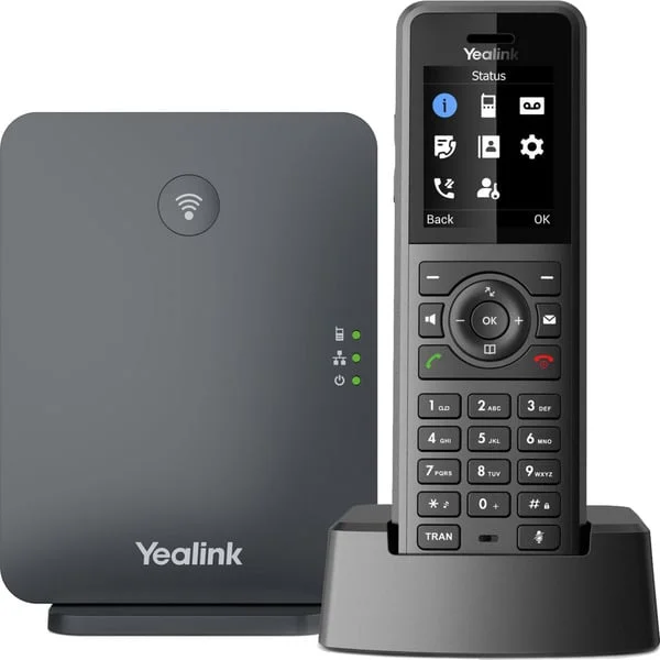 Yealink W77P, VoIP-Telefon (schwarz, Basisstation mit Mobilteil)