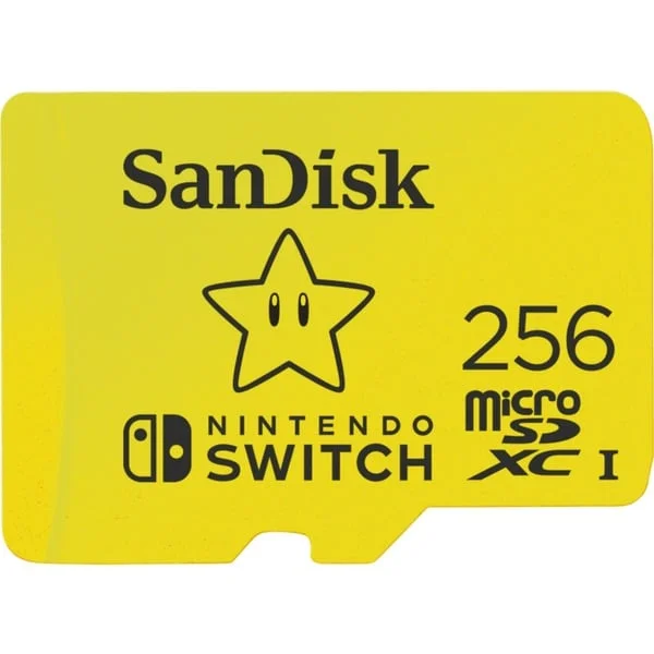 SanDisk Nintendo Switch 256 GB microSDXC, Speicherkarte (gelb, UHS-I U3, V30)