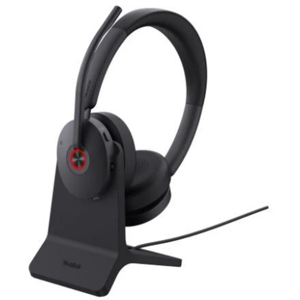 Yealink BH74 Teams mit Ladestation, Headset (schwarz, Teams-Variante, Bluetooth-Dongle)