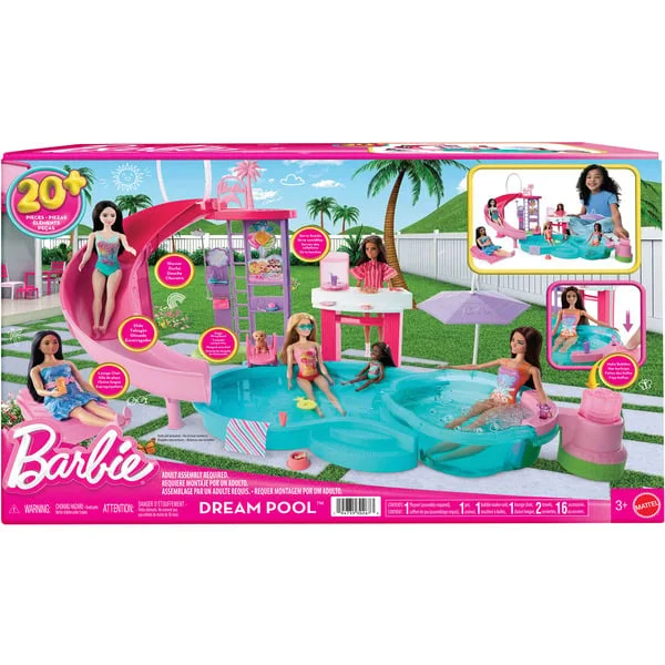 Mattel Barbie Traumpool Spielset, Spielgebäude