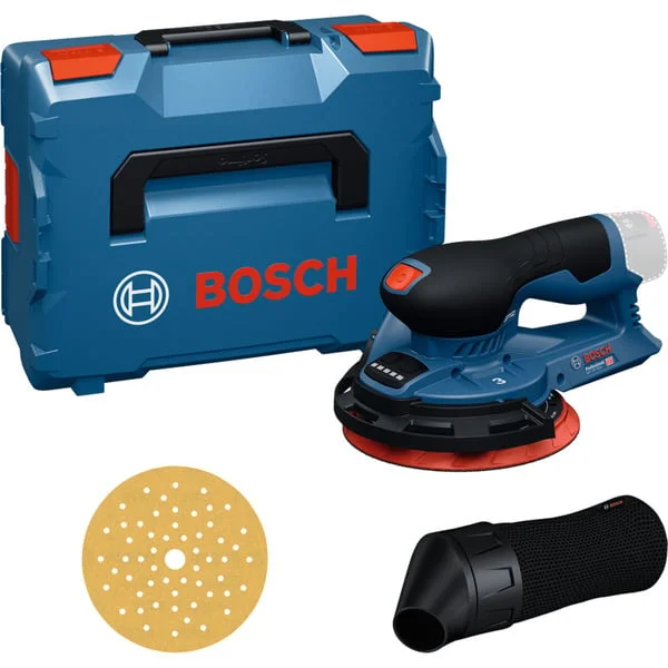 Bosch Professional Akku-Exzenterschleifer GEX 12V-150-3 Professional solo, 12Volt (blau/schwarz, ohne Akku und Ladegerät, in L-BOXX)
