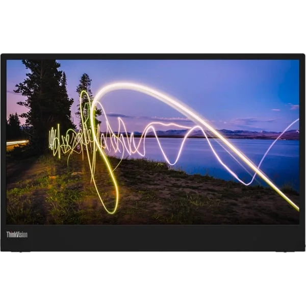 Lenovo ThinkVision M15, LED-Monitor (40 cm (16 Zoll), schwarz, FullHD, IPS, USB-C)