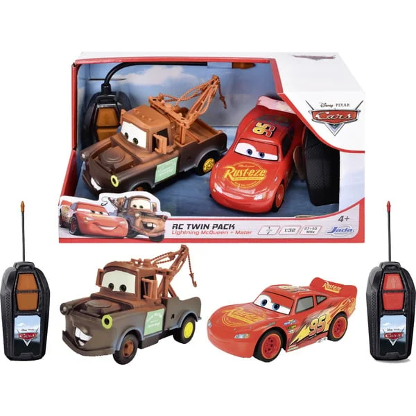 Dickie RC Twin Pack Lightning McQueen + Mater
