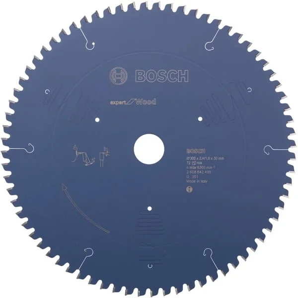 Bosch Professional EXPERT Wood Kreissägeblatt, Ø 300mm, 72Z (Bohrung 30mm, für Kapp- & Gehrungssägen)