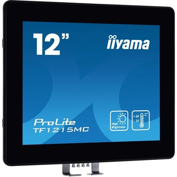 iiyama TF1215MC-B1, LED-Monitor (31 cm (12.1 Zoll), schwarz, XGA, IPS, Touchscreen, IP65)