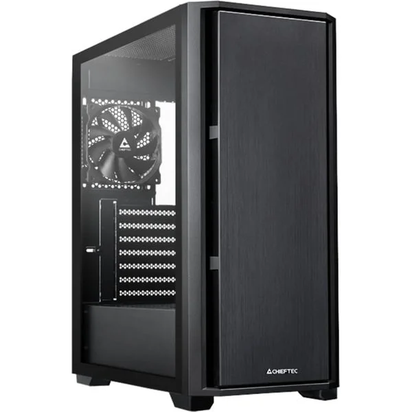 Chieftec AS-02B-TG-OP, Tower-Gehäuse (schwarz, Tempered Glass)
