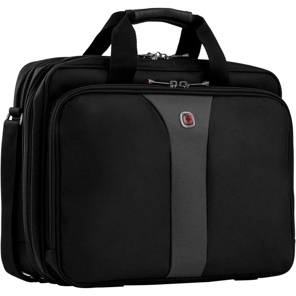 Wenger Legacy 16 Double-Gusset, Notebooktasche (schwarz, bis 40,6 cm (16"))