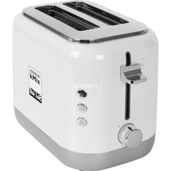 Kenwood kMix Toaster TCX751WH (weiß/silber, 900 Watt, für 2 Scheiben Toast)