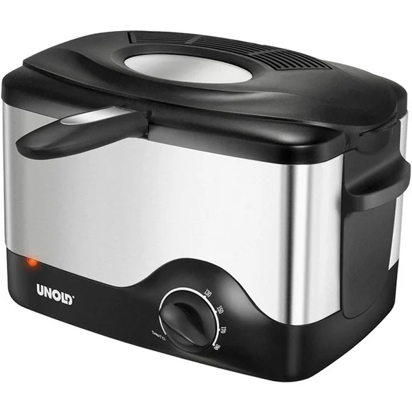 Unold Kompakt-Fritteuse 58615 (silber, 1.200 Watt, Retail)