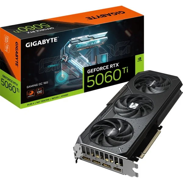 GIGABYTE GeForce RTX 5060 Ti GAMING OC 16G, Grafikkarte (DLSS 5, 3x DisplayPort, 1x HDMI 2.1)