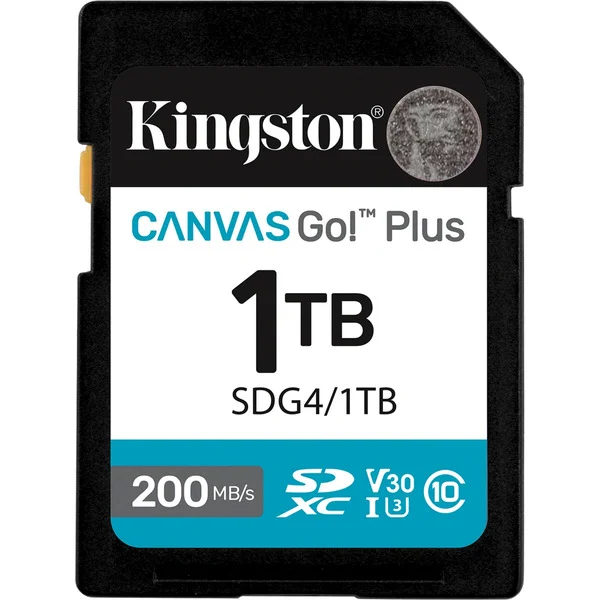 Kingston Canvas Go! Plus 1TB SDXC, Speicherkarte (schwarz, UHS-I U3, Class 10, V30)