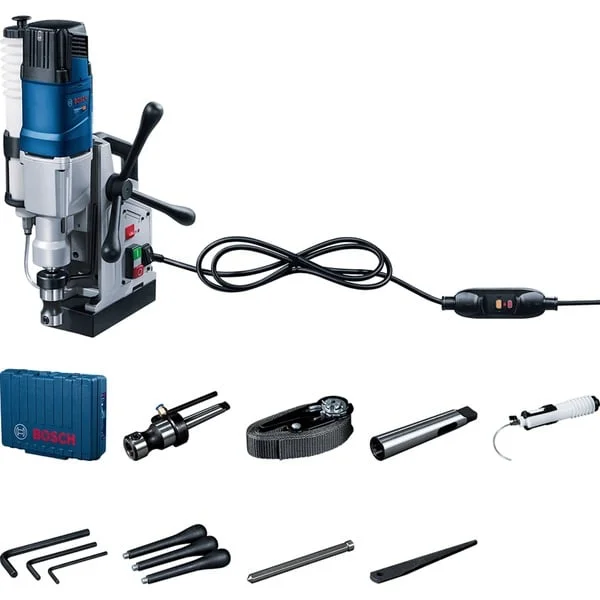 Bosch Professional Magnet-Kernbohrmaschine GBM 50-2 (blau/schwarz, 1.200 Watt, Koffer)