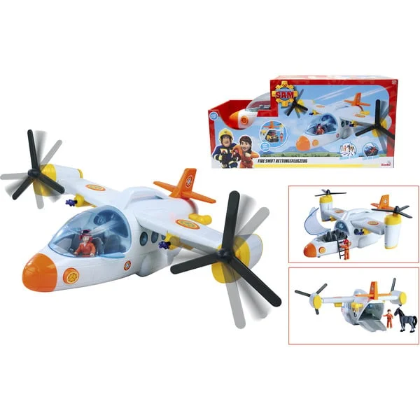 Simba Feuerwehrmann Sam Fire Swift Rettungsflugzeug, Spielfahrzeug