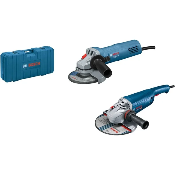 Bosch Professional Set Winkelschleifer GWS 22-230 J Professional + GWS 880 Professional (blau, 2.200 Watt, 880 Watt, Koffer)