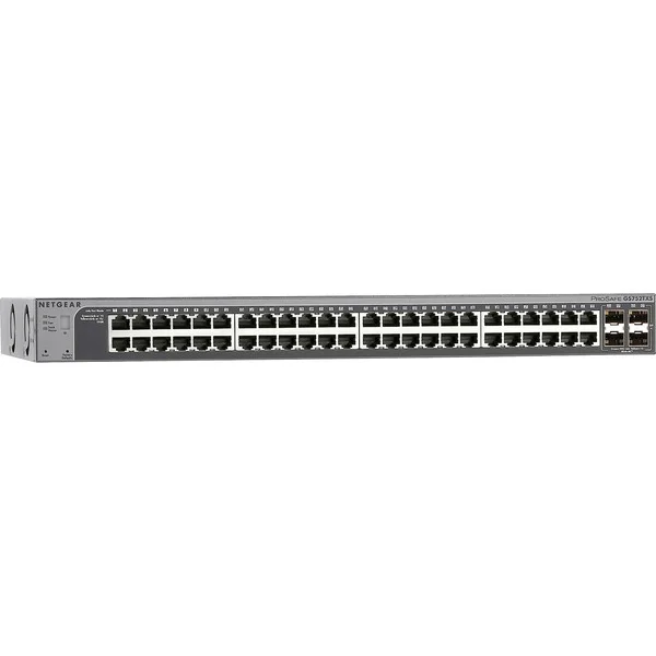 Netgear 48-Port Gigabit Smart Switch GS752TX (grau, inkl. 1 Jahres Abonnement von Insight)