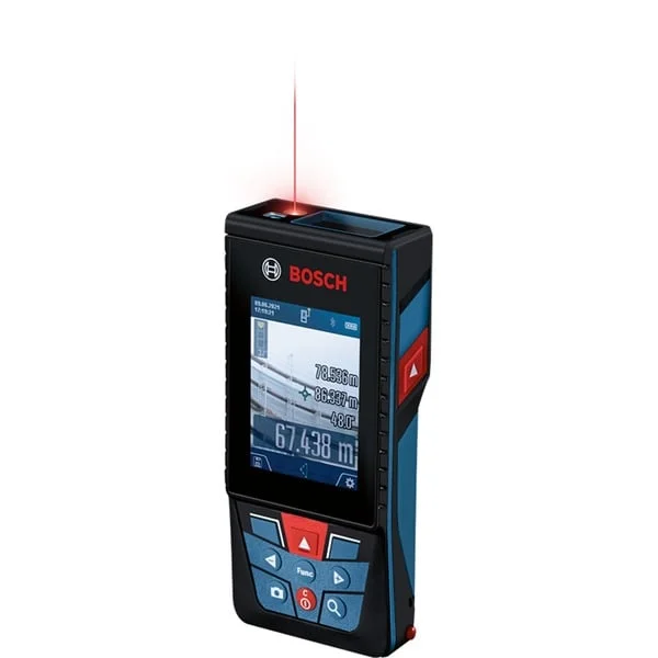 Bosch Professional Laser-Entfernungsmesser GLM 150-27 C Professional (blau/schwarz, Reichweite 100m, rote Laserlinie)