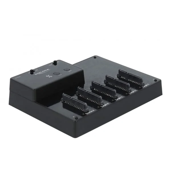 DeLOCK USB 3.0 Docking- und Klonstation, Dockingstation (schwarz, 2.5" SATA HDD / SSD)