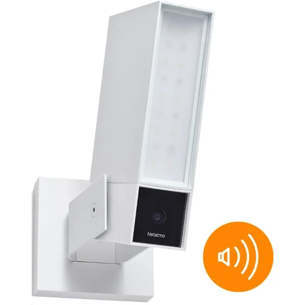 Netatmo Außenkamera mit Alarmsirene, Überwachungskamera (weiß)