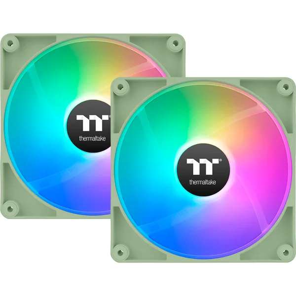 Thermaltake CT140 ARGB Sync PC Cooling Fan Matcha Green, Gehäuselüfter (hellgrün, 2er Pack, 140 mm)