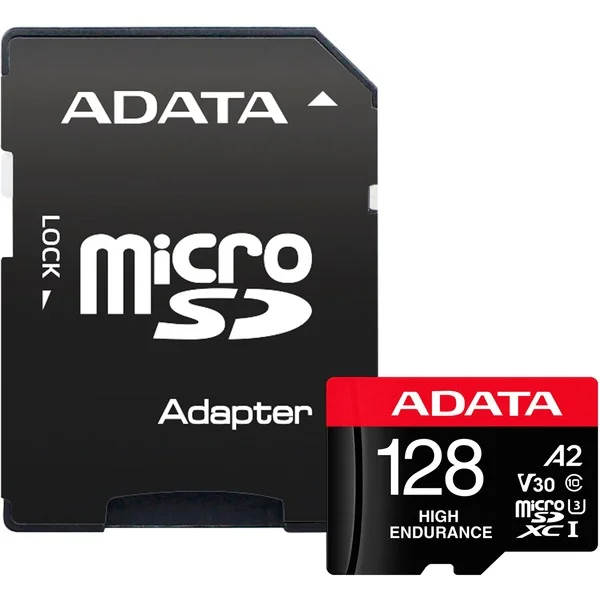 ADATA High Endurance 128 GB microSDXC, Speicherkarte (UHS-I U3, Class 10, V30, A2)