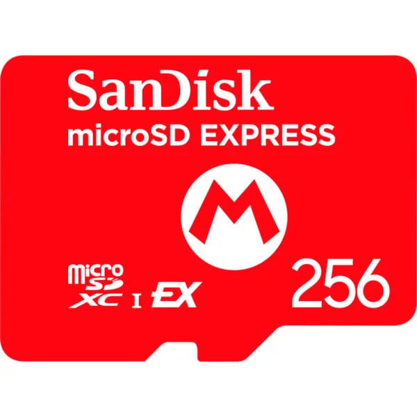 SanDisk Nintendo Switch 2 microSD Express Card 256 GB, Speicherkarte (im Mario-Design)