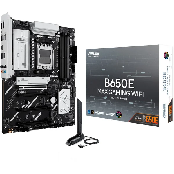 ASUS B650E MAX GAMING WIFI, Mainboard (schwarz/weiß)