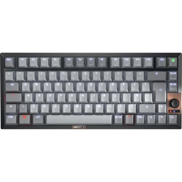 CHERRY KW 300 MX, Gaming-Tastatur (grau/schwarz, DE-Layout, Cherry MX2A Red)