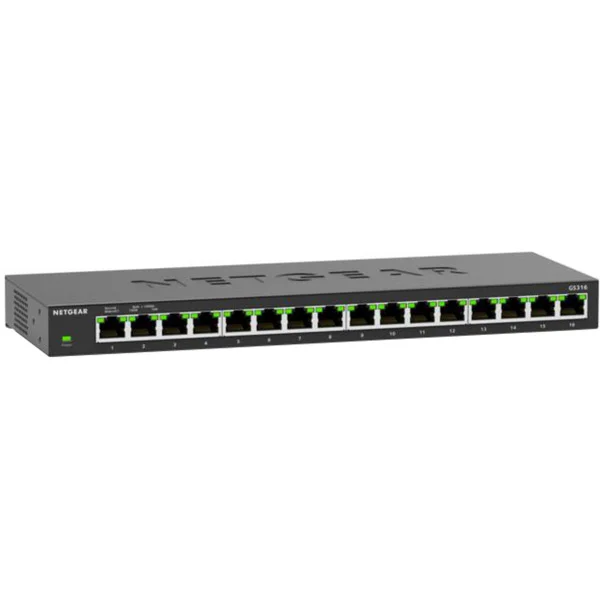 Netgear GS316-300EUS, Switch (schwarz)