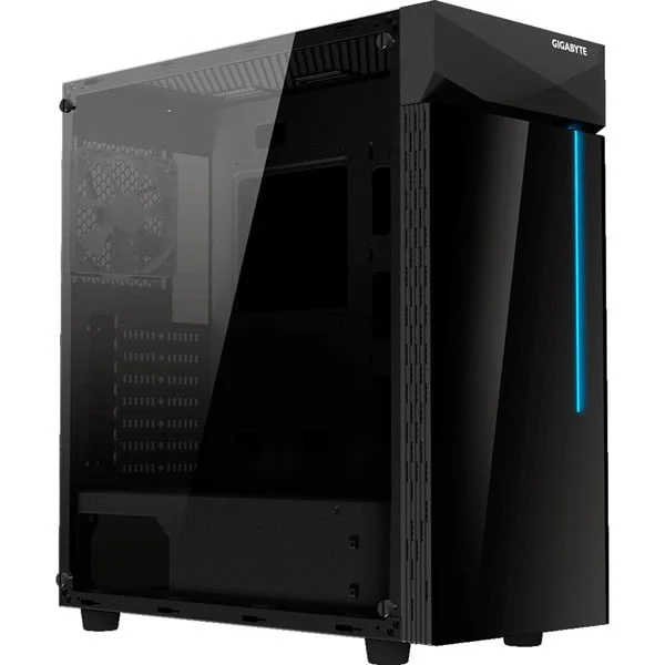 GIGABYTE GB-C200G, Tower-Gehäuse (schwarz, Tempered Glass)