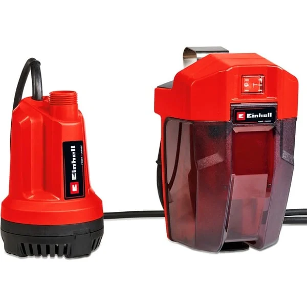 EINHELL Power X-Change Akku-Klarwasserpumpe GE-SP 18 Li-Solo,18Volt, Tauch- / Druckpumpe (rot/schwarz, ohne Akku und Ladegerät)