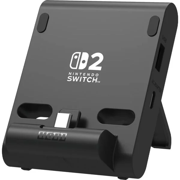 HORI Dual USB PlayStand, Halterung (schwarz, für Nintendo Switch 2)