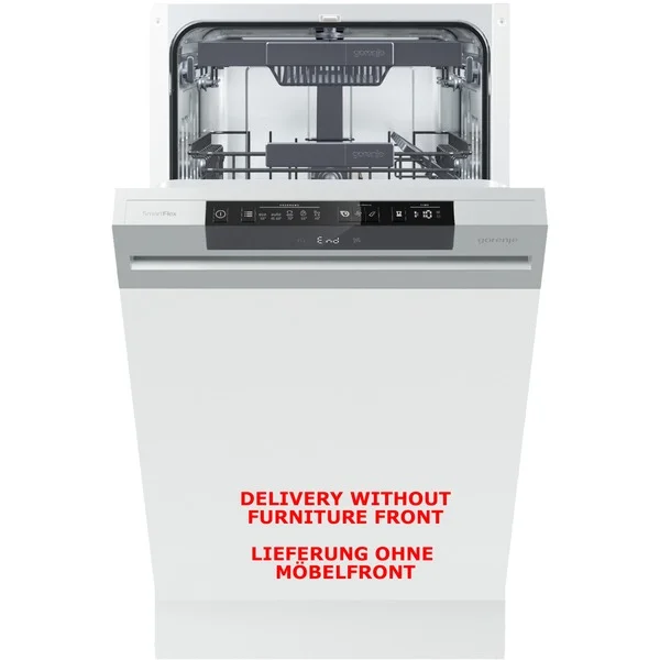 gorenje GI561D10S, Spülmaschine (edelstahl/schwarz, 45 cm)