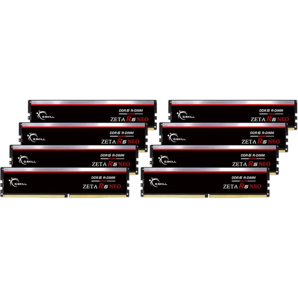 G.Skill RIMM 128 GB DDR5-6400 (8x 16 GB) Octo-Kit ECC, Arbeitsspeicher (schwarz, F5-6400R3239G16GE8-G5N, Zeta R5 Neo, Registered, AMD EXPO)