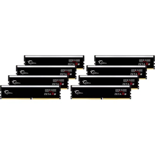 G.Skill RIMM 384 GB DDR5-6000 (8x 48 GB) Octo-Kit ECC, Arbeitsspeicher (schwarz, F5-6000R3036G48GE8-G5, Zeta R5, Registered, INTEL XMP)