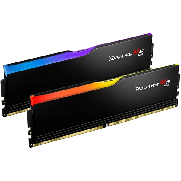 G.Skill DIMM 32 GB DDR5-6800 (2x 16 GB) Dual-Kit, Arbeitsspeicher (schwarz, F5-6800J3445G16GX2-RM5RK, Ripjaws M5 RGB, INTEL XMP)