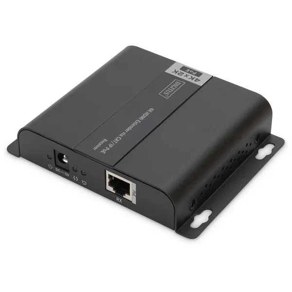 Digitus Professional 4K HDMI Extender über CAT/IP, HDMI Verlängerung (schwarz, Empfängereinheit)