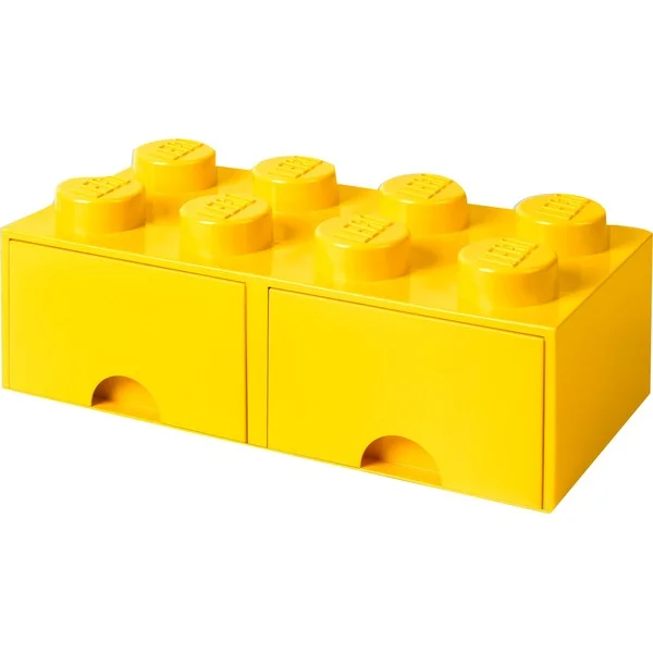 Room Copenhagen LEGO Brick Drawer 8 gelb, Aufbewahrungsbox (gelb)