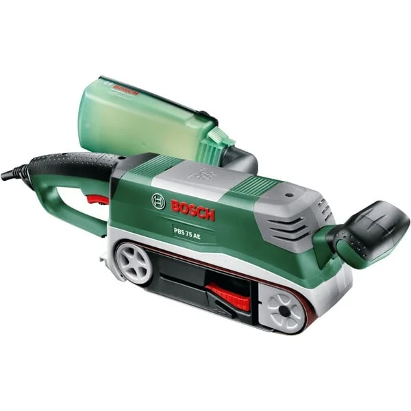 Bosch Heimwerken & Garten Bandschleifer PBS 75 AE (grün, 750 Watt, Koffer)