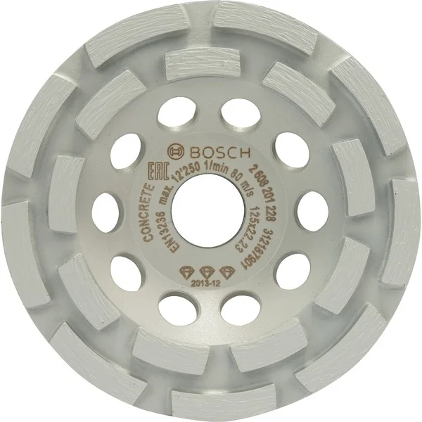 Bosch Professional Diamant-Topfscheibe Best for Concrete, Ø 125mm, Schleifscheibe (Bohrung 22,23mm, für Beton- und Winkelschleifer)