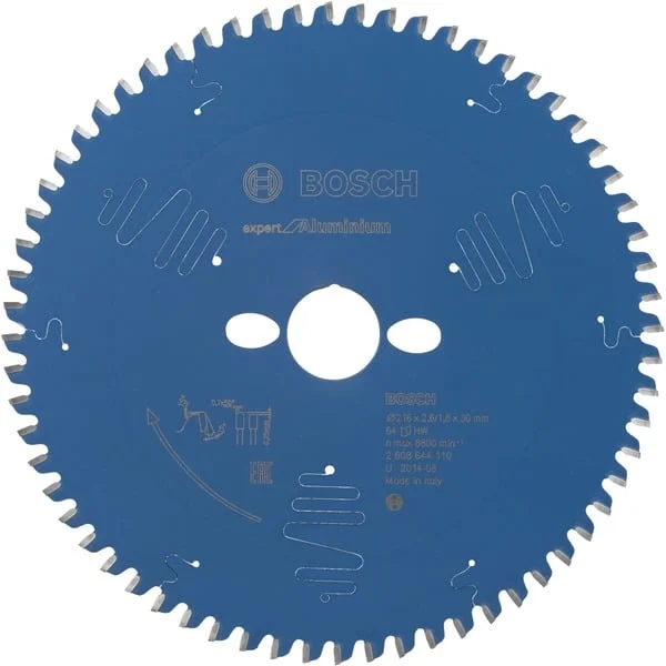 Bosch Professional Kreissägeblatt Expert for Aluminium, Ø 216mm, 64Z (Bohrung 30mm, für Kapp- & Gehrungssägen)