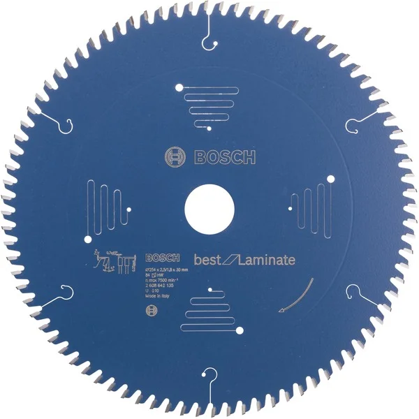 Bosch Professional Kreissägeblatt Best for Laminate, Ø 254mm, 84Z (Bohrung 30mm, für Kapp- & Gehrungssägen)